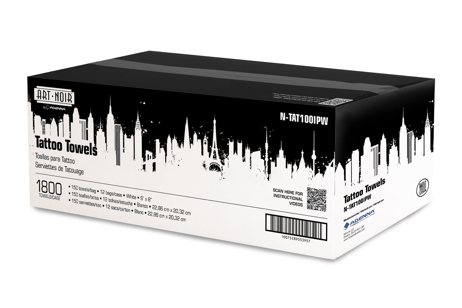 Art Noir Regular Tattoo Towels - tommys supplies