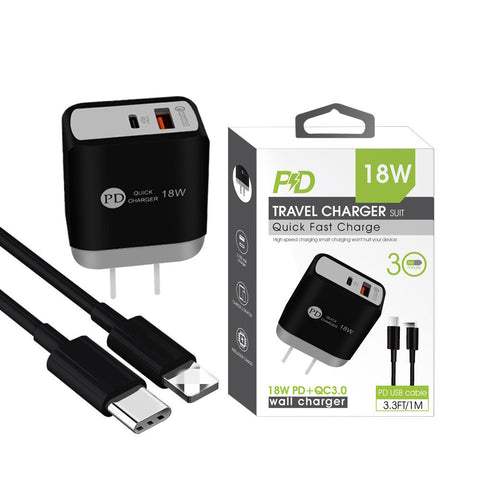 2 In 1 Wall Charger With Iphone Cable - tommys supplies 2 In 1 Wall Charger With Iphone Cable - tommys supplies
