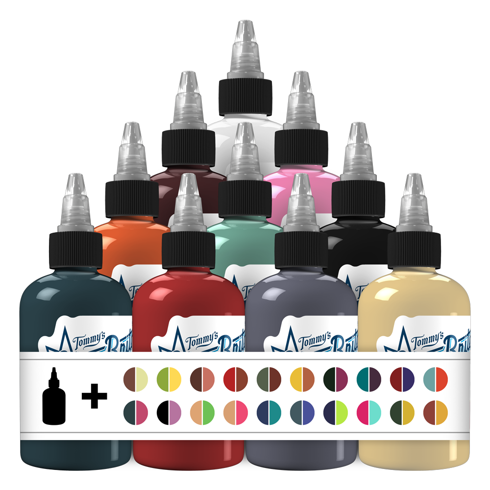 50 Fabulous Colors Set 1 Tattoo Ink - tommys supplies