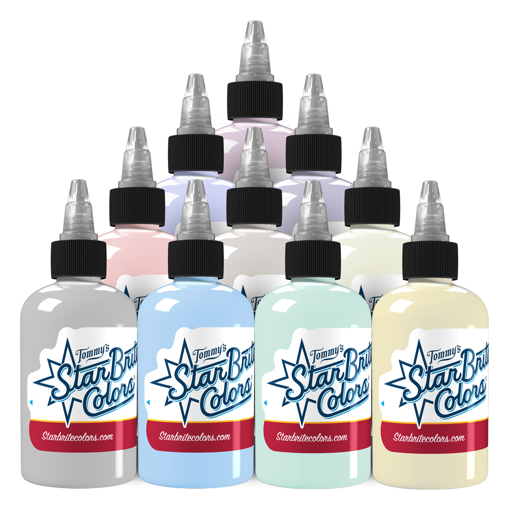 Soft Pastel Palette Set Tattoo Ink - tommys supplies