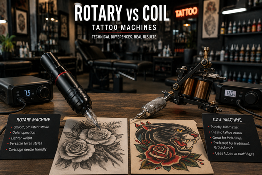Rotary vs Coil Tattoo Machines: A Deeper Technical Breakdown for Studio Owners