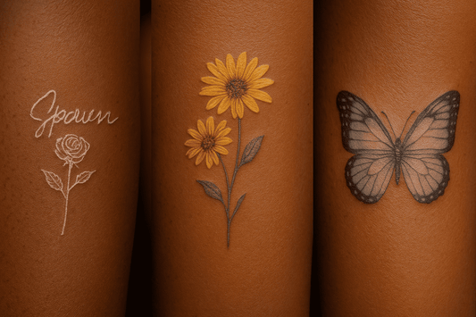 White Ink, Yellow Ink & Pastels on Dark Skin: What to Expect