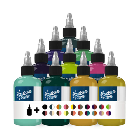 50 Fabulous Colors Set 1 Tattoo Ink