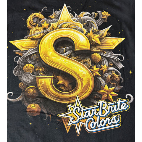 StarBrite Black T-Shirt George Drone (Golden)