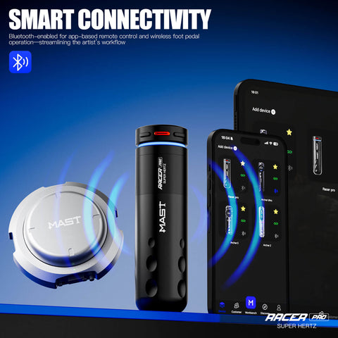 Mast Racer Pro Black - Single Battery