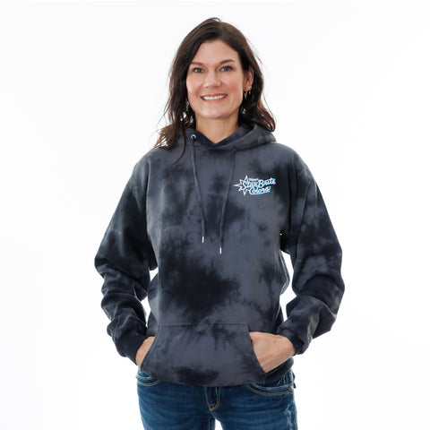 StarBrite Pullover George Drone Black Tie Die