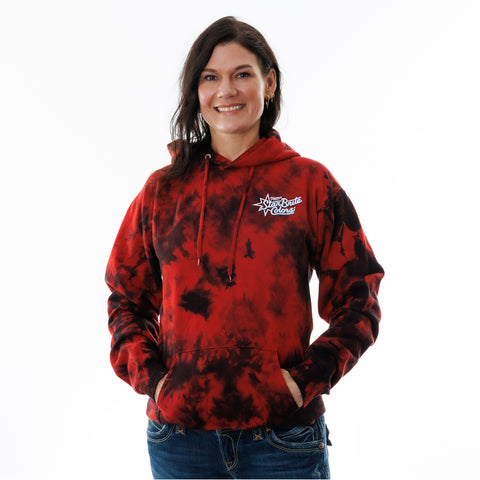 StarBrite Pullover George Drone Red Tie Die