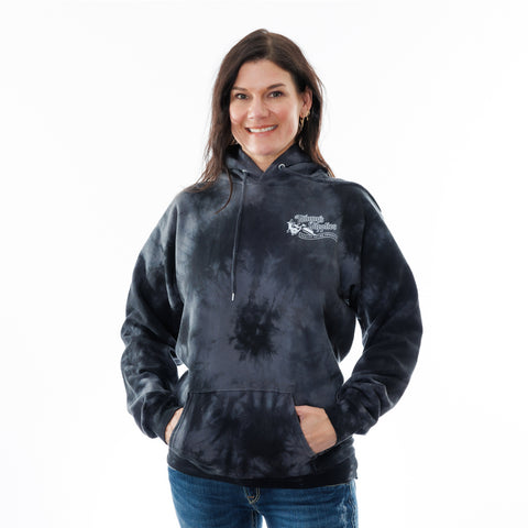 Tommy's Pull Over George Drone Black Tie Die