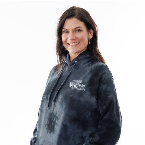 Tommy's Pull Over George Drone Black Tie Die