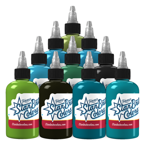 Blue Lagoon Set Tattoo Ink - tommys supplies
