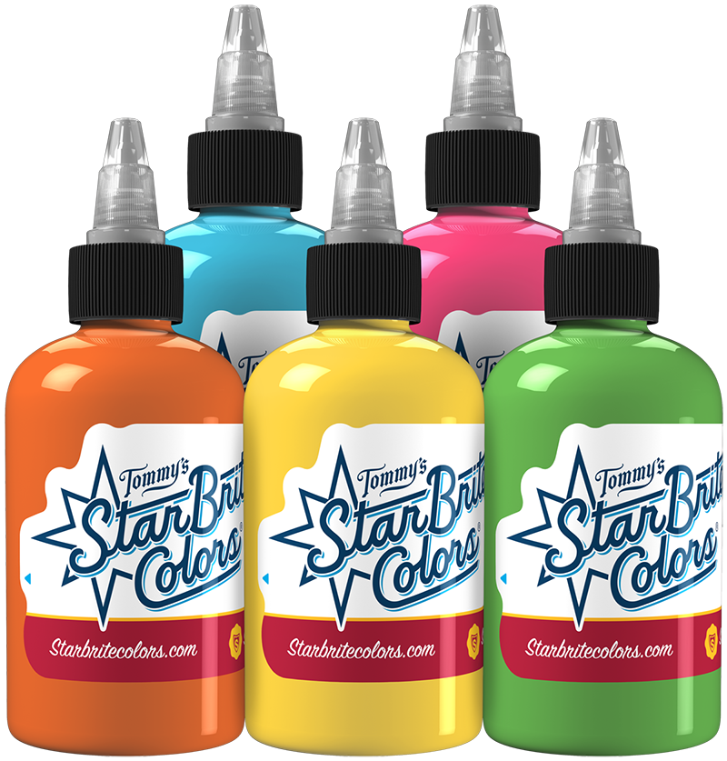Glowing Neon Set Tattoo Ink - tommys supplies